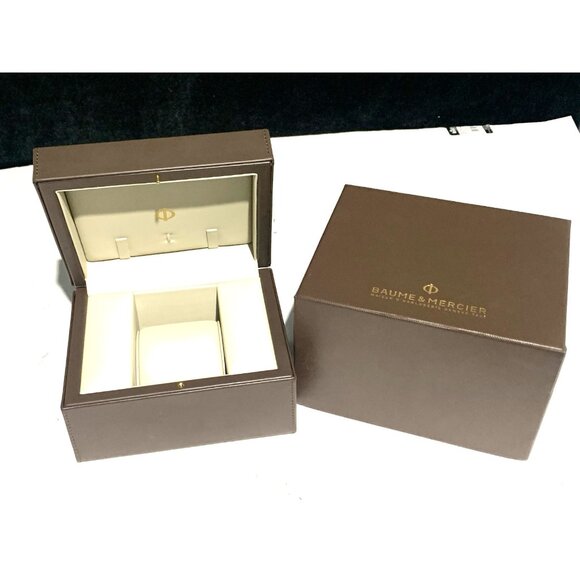 Baume & Mercier Watch Presentation Brown Cardboard Box Display Empty - Picture 2 of 12